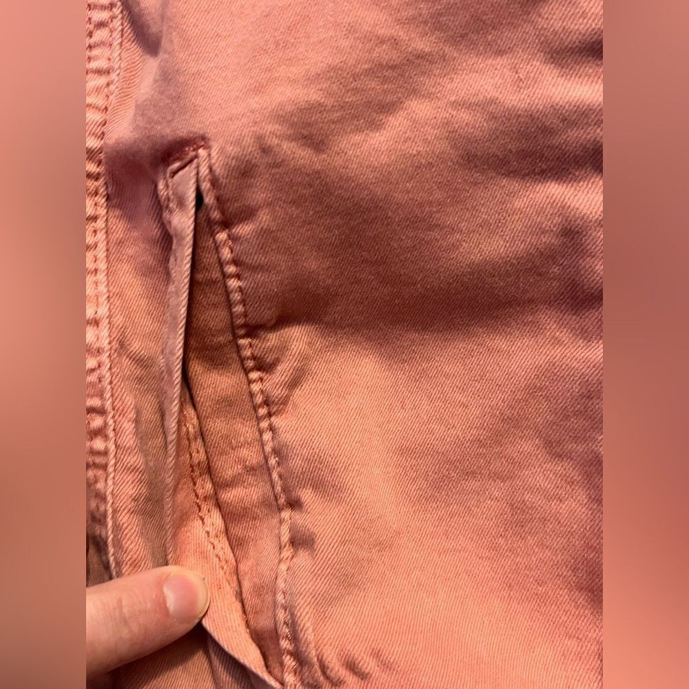 Coco+Carmen Women's Pink Tone Cotton Blend Button Up Jacket w Pockets Size S/M - Picture 7 of 15